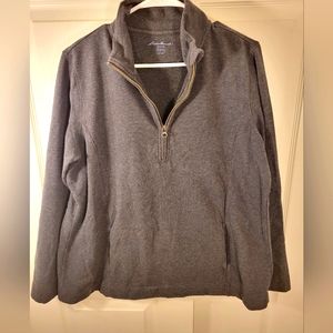 Eddie Bauer gray 3/4 zip up. Great condition. 1X. Womens